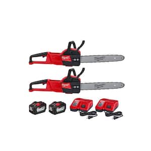 M18 FUEL 16 in. 18V Lithium-Ion Brushless Battery Chainsaw Kit w/12.0Ah Battery and Rapid Charger(2-Tool)