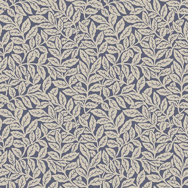 Crown Ashe Dark Blue Trails Peelable Roll (Covers 56.4 sq. ft.)