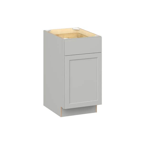 Emerson Whisper Gray Base 1 drawer with 1 Left door Ready to Assemble Kitchen Cabinet (18 in. W x 34.5 in. H x 24 in. D)
