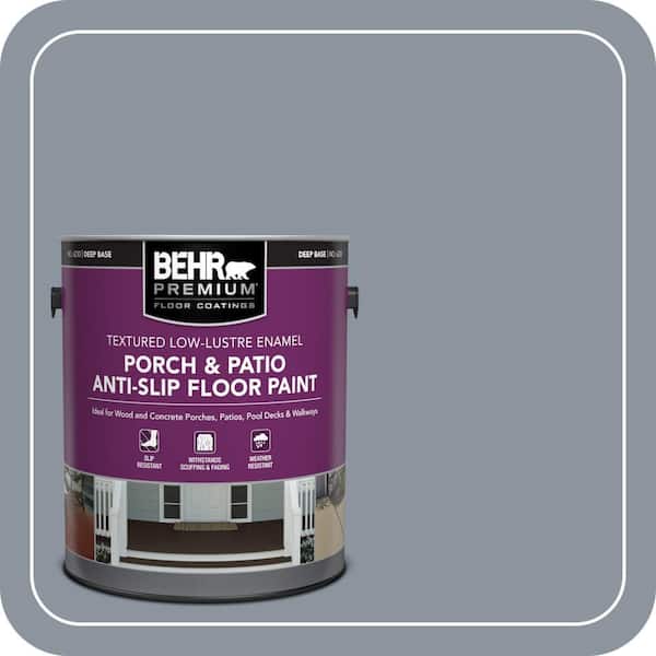 1 gal. #BXC-88 Cool December Textured Low-Lustre Enamel Interior/Exterior Porch and Patio Anti-Slip Floor Paint