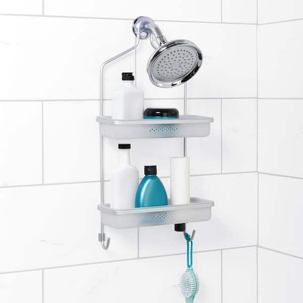 Zenna Home NeverRust Aluminum 4-Way Adjustable Shower Caddy in