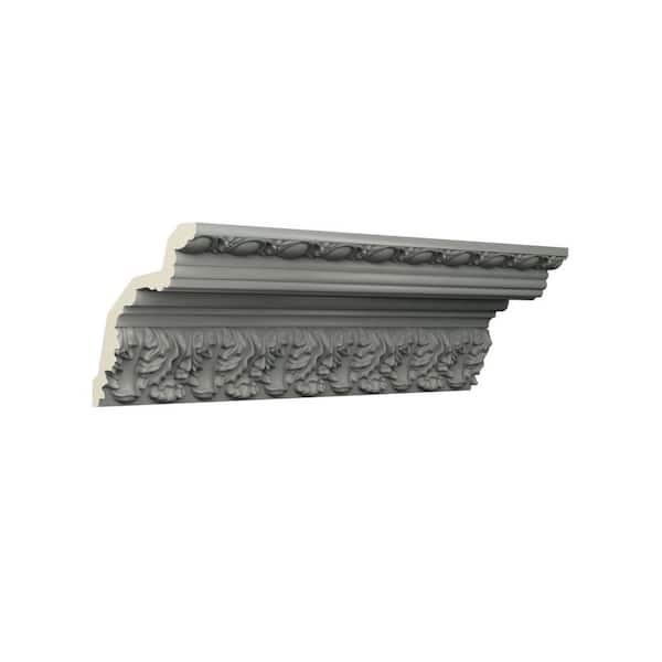 Ekena Millwork Leia 6 in. D x 8.125 in. W x 96 in. L Polyurethane Crown Moulding