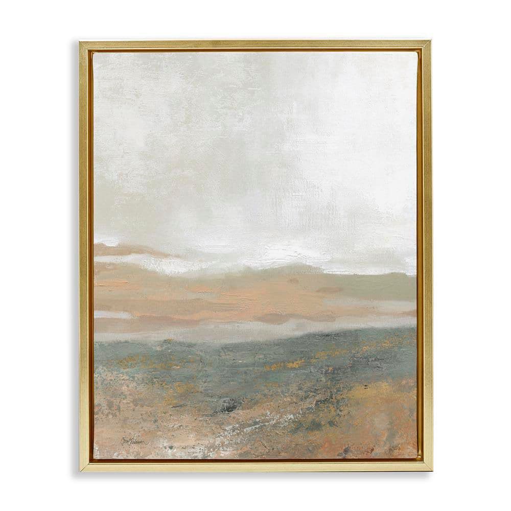 Neutral Desert Abstraction by Carol Robinson Gold Floater Frame Graphic Art Print Abstract 17 in. x 21 in. price history on PriceWatchPro