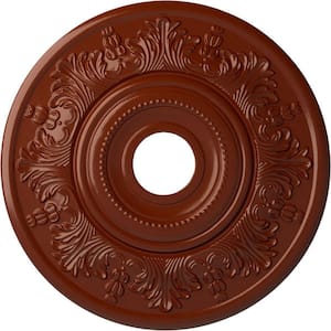 1-1/2 in. x 20 in. x 20 in. Polyurethane Vienna Ceiling Medallion, Firebrick