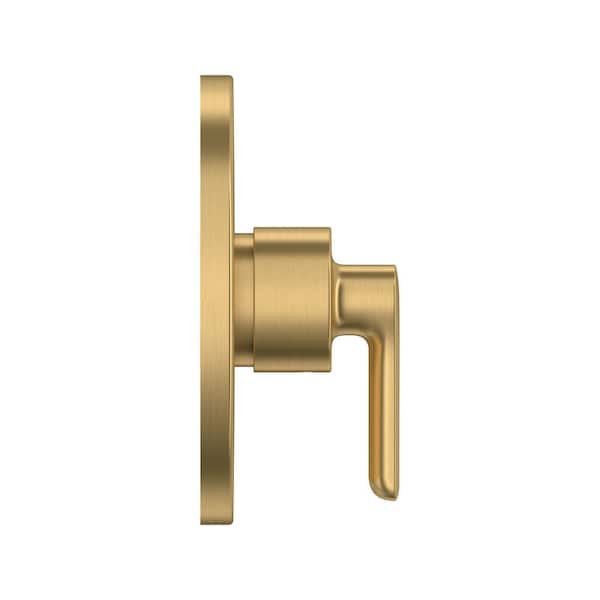 Studio S 1-Handle Valve Trim Kit for Flash Rough-in Valves in Brushed Cool Sunrise (Valve Not Included)