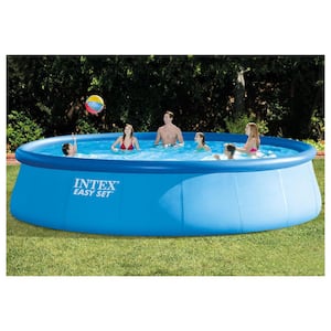 18 ft. Round 48 in. D Inflatable Pool and 2500 GPH Cartridge Filter Pump, 5455 Gallons Capacity