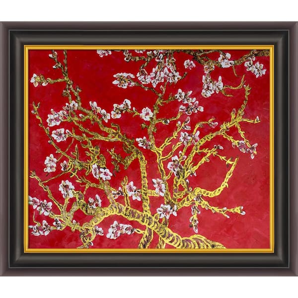 LA PASTICHE Branches of an Almond Tree in Blossom by Originals Opulent Framed Abstract Art Print 26 in. W. x 30 in.