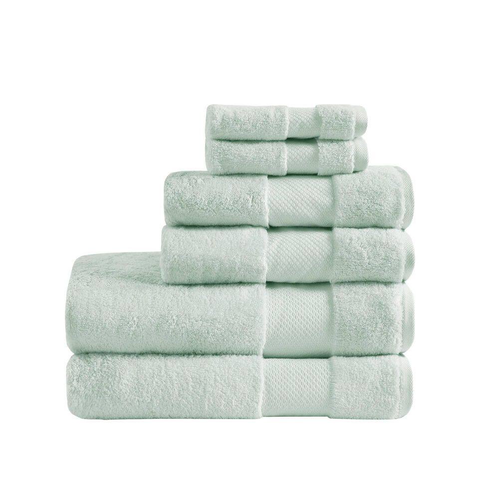 Seafoam Turkish Cotton 6-Piece Towel Set