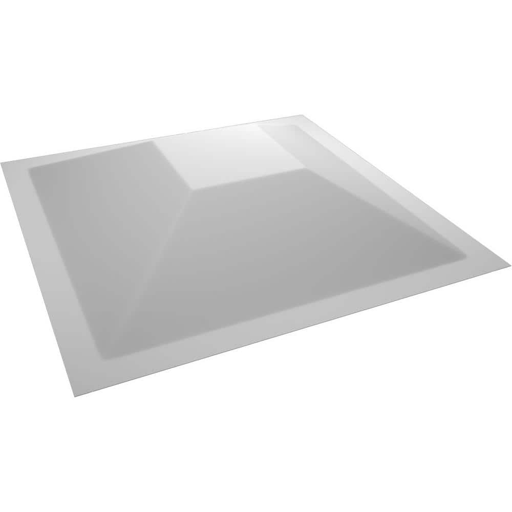 White 12" Square PVC 3D Wall Panels, Set of 10