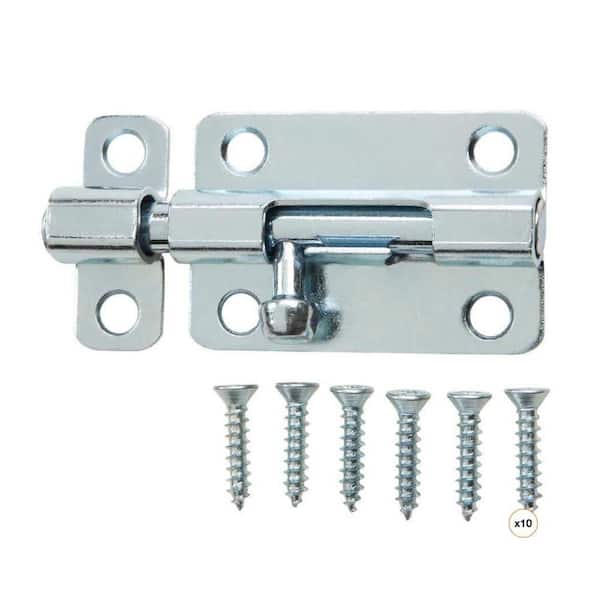 2-1/2 in. Zinc-Plated Barrel Bolt (10-Count)