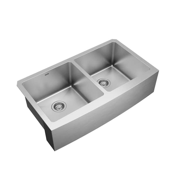Reviews for Karran 16-Gauge Stainless Steel 36 in. Double
