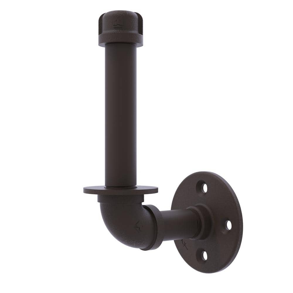 Oil Rubbed Bronze Upright Wall Mounted Toilet Paper Holder