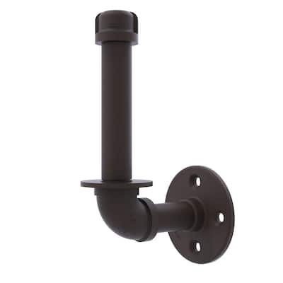 Pipeline Collection Upright Wall-Mount Toilet Paper Holder in Oil Rubbed Bronze