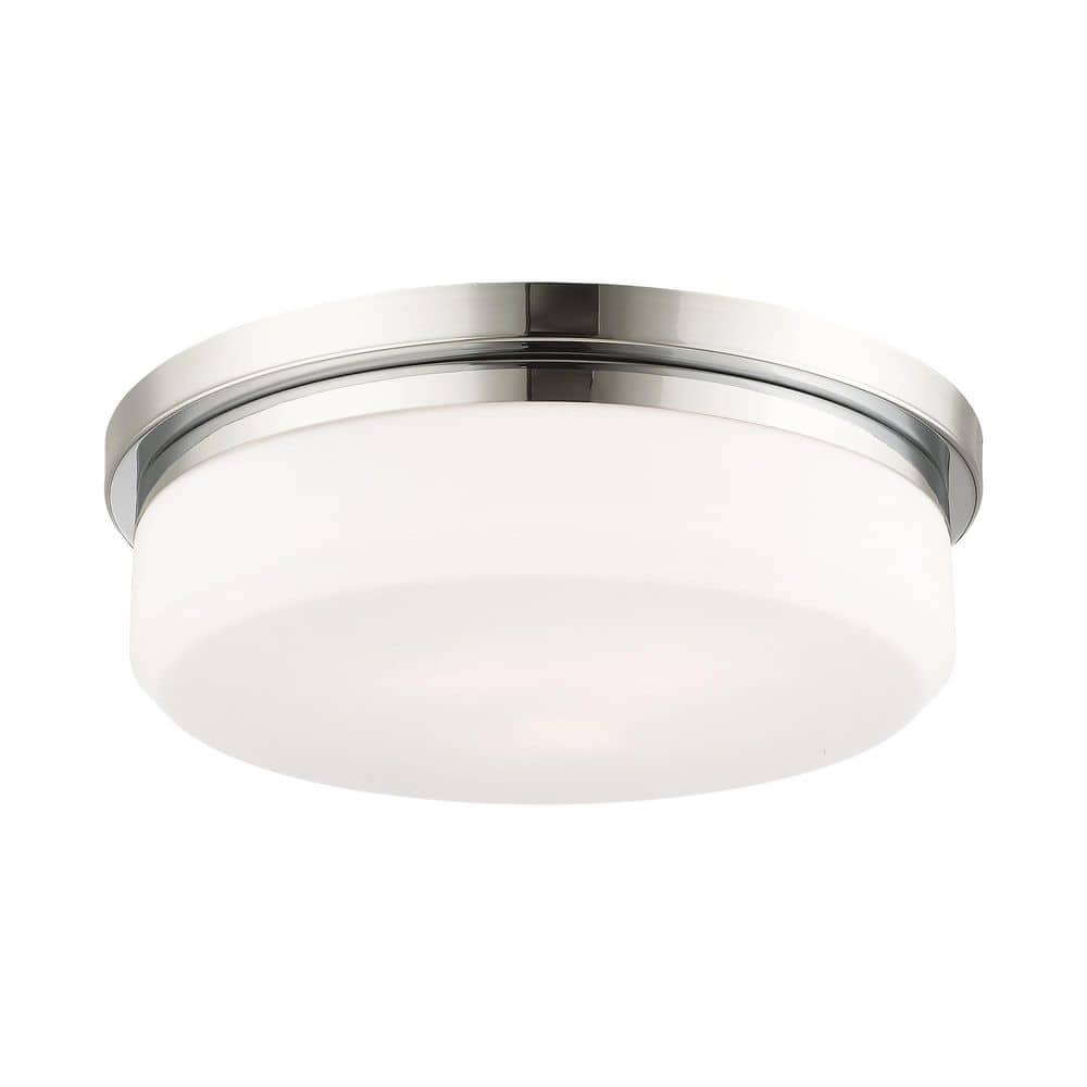 Stratus Contemporary 3-Light Flush Mount in Polished Chrome