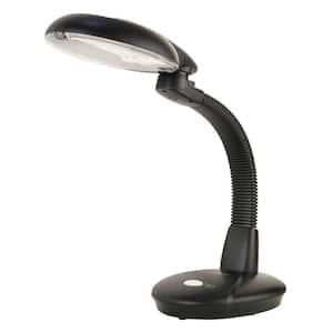 EasyEye 19.5 in. 4 Tube Bulb Black Desk Lamp