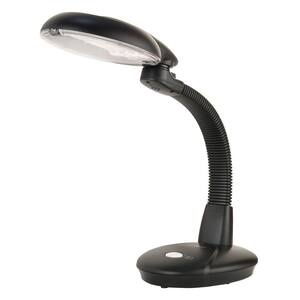 EasyEye 19.5 in. 4 Tube Bulb Black Desk Lamp