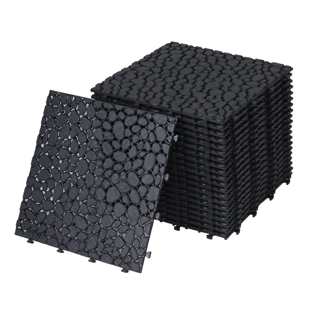 12 x 12 in. Interlocking Drainage Mat Anti-Slip Floor PVC Exercise/Gym/Bathroom/Garage Flooring Plastic Tiles (12ps) price history on PriceWatchPro
