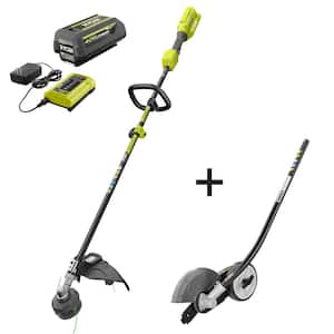 40V Expand-It Cordless Attachment Capable Trimmer/Edger with 4.0 Ah Battery and Charger