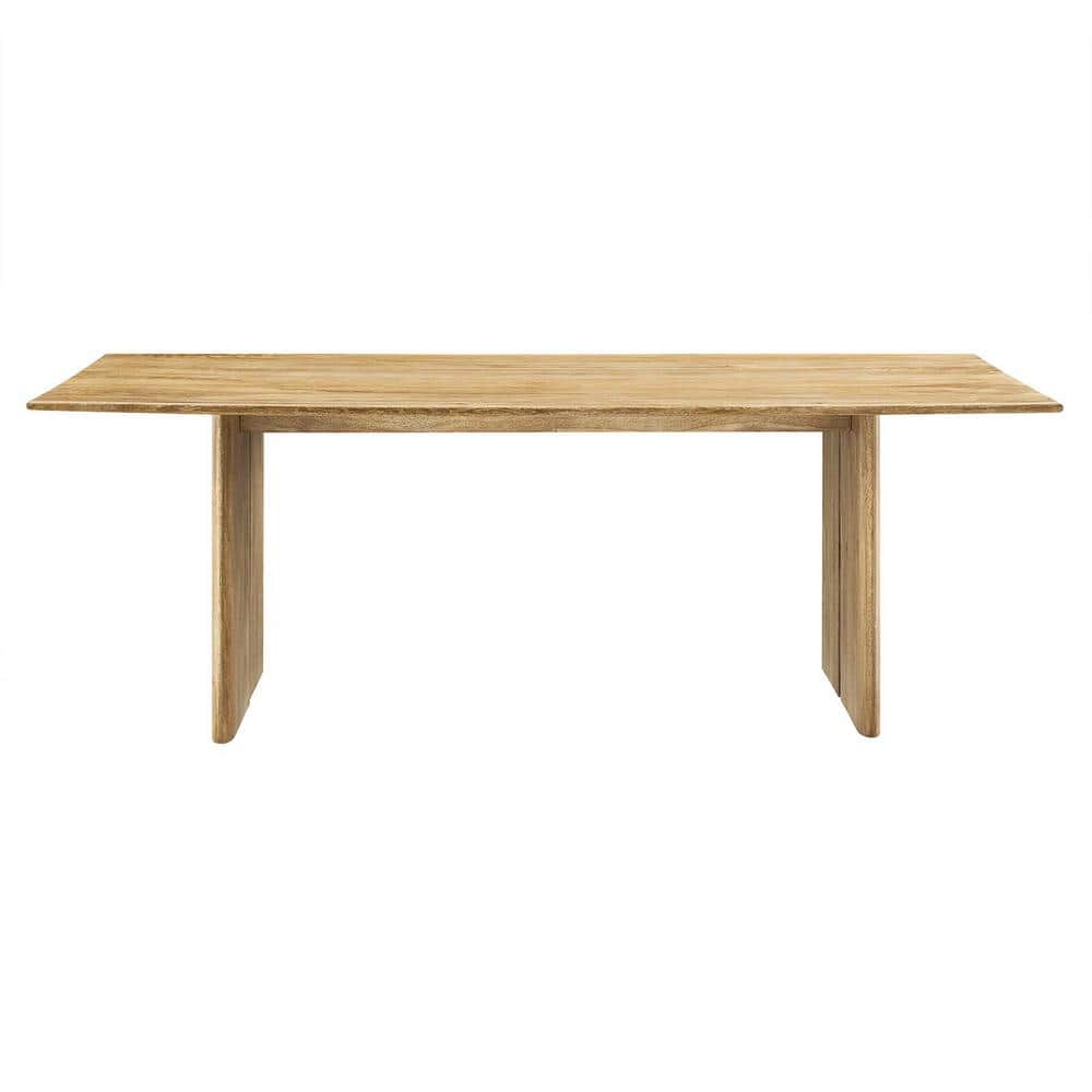 Amistad 86" Oak Mango Wood Farmhouse Dining Table