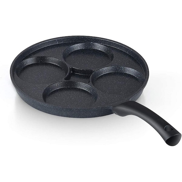 Egg Pan, 4-Cups Non-Stick Frying Pan, Multifunctional Omelet Pan, Gray