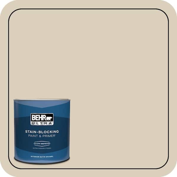 BEHR ULTRA 1 qt. #MQ3-15 Bell Tower Extra Durable Satin Enamel Interior Paint & Primer