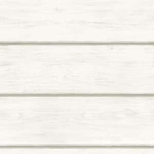 56.4 sq. ft. Cassidy Off-White Wood Planks Strippable Roll (Covers 56.4 sq. ft.)
