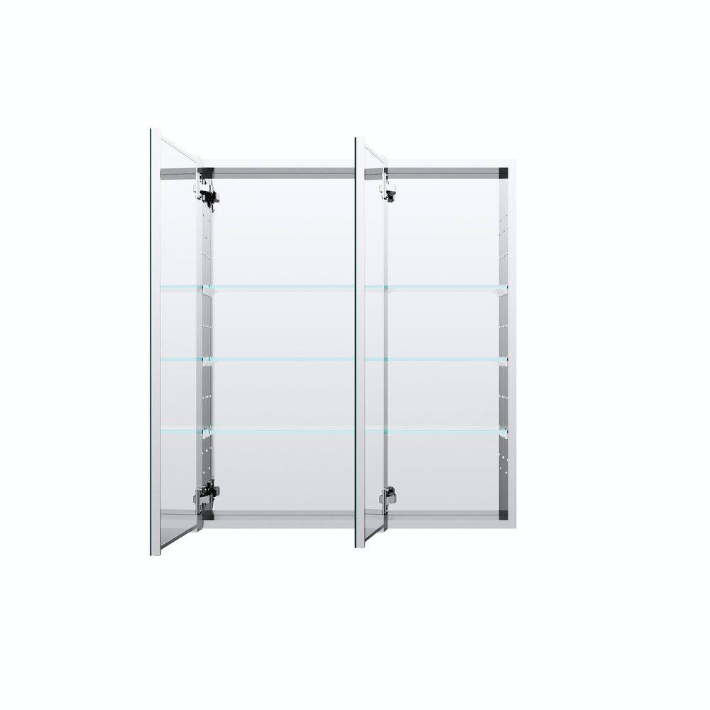 28 in. W x 32 in. H Rectangular Combo Recess/Surface Mount Medicine Cabinet with Mirror, Soft Close Door price history on PriceWatchPro