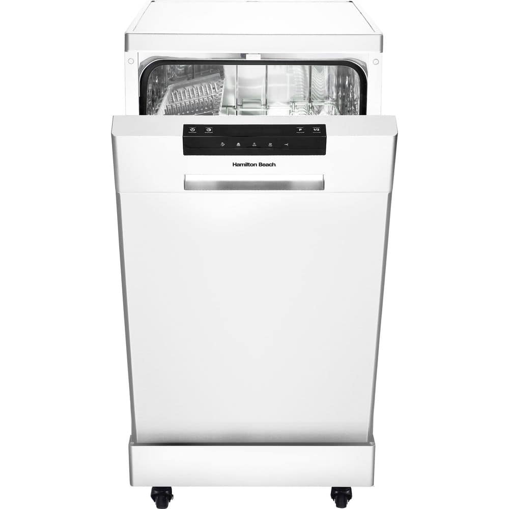 Hamilton Beach 18.0 in. Portable Dishwasher in White with 3 Cycles