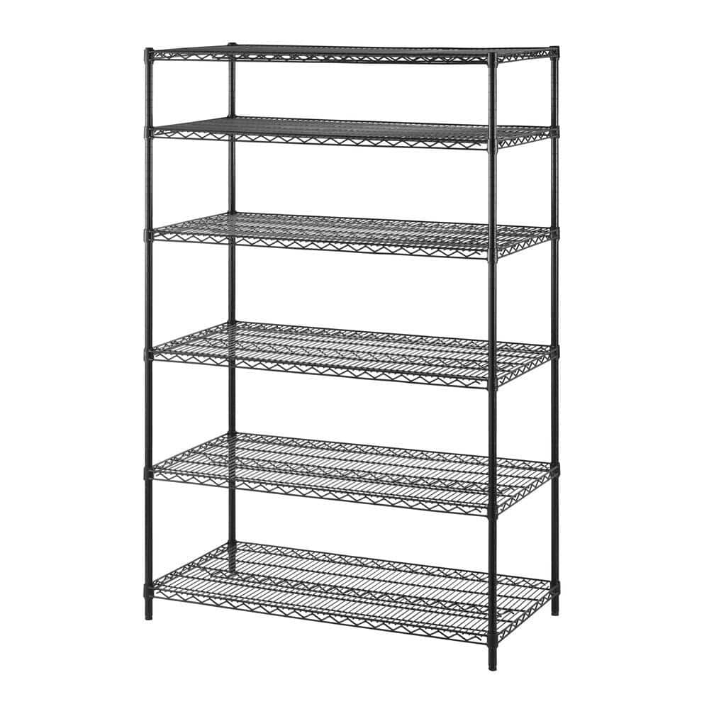 Heavy Duty Rack 48x24x87 Rousseau SRD5026W 4 Levels With Wire Decking, Industrial Shelving, Parts Shelving, Warehouse Shelving, Steel Shelving, Metal Storage Shelving, 10 56 13, 10 56 00