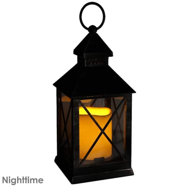  Lantern Decorative Set with Timer, 2PK 10 Rustic Outdoor  Candle Lantern with LED Flickering Candles - Hanging Battery-Operated  Lanterns for Home Farmhouse Wedding Party Decor : Home & Kitchen