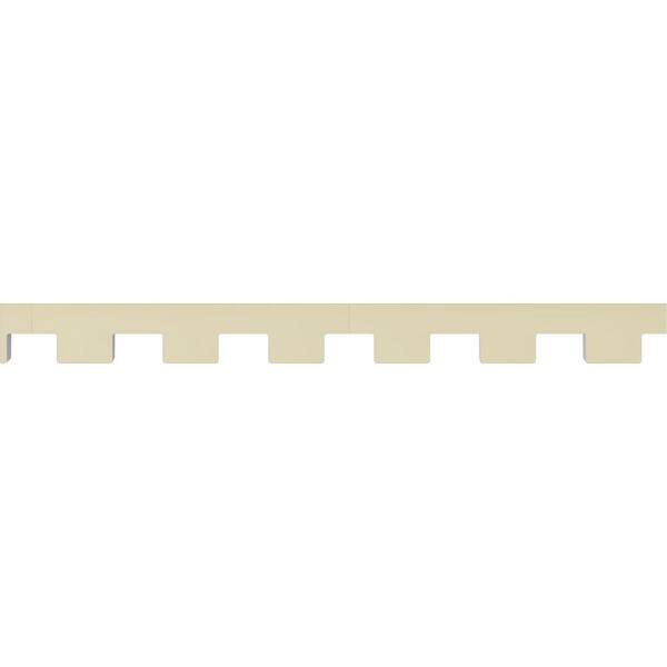 Ekena Millwork Dentil Block 0.5 in. D x 0.5 in. W x 96 in. L Polyurethane Crown Moulding