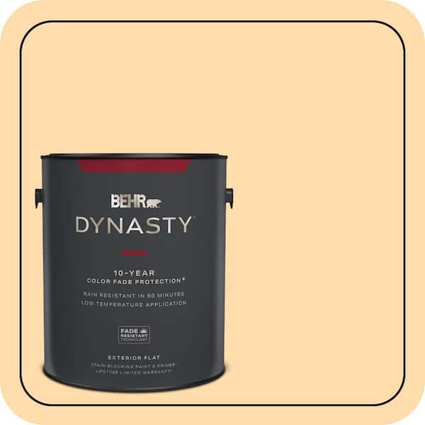 BEHR DYNASTY 1 gal. #P240-2 Peach Glow Flat Exterior Stain-Blocking Paint & Primer