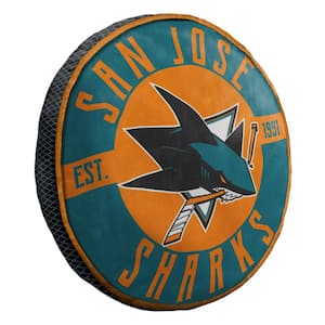 NHL Sharks Multi-Colored 15"  Cloud Pillow