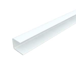 4 ft. White Aluminum Backsplash Edge Profile (2-Pieces)