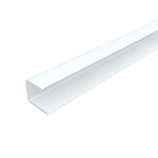 INNOVERA DECOR BY PALRAM 4 ft. White Aluminum Backsplash Edge Profile (2-Pieces)