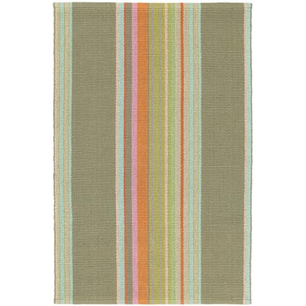Stone Soup Handwoven Cotton Multi 3 ft. x 12 ft. Indoor Runner Rug