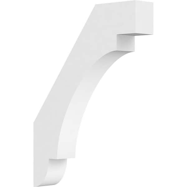 Ekena Millwork 3"W x 18"D x 24"H Standard Aspen Architectural Grade PVC Knee Brace