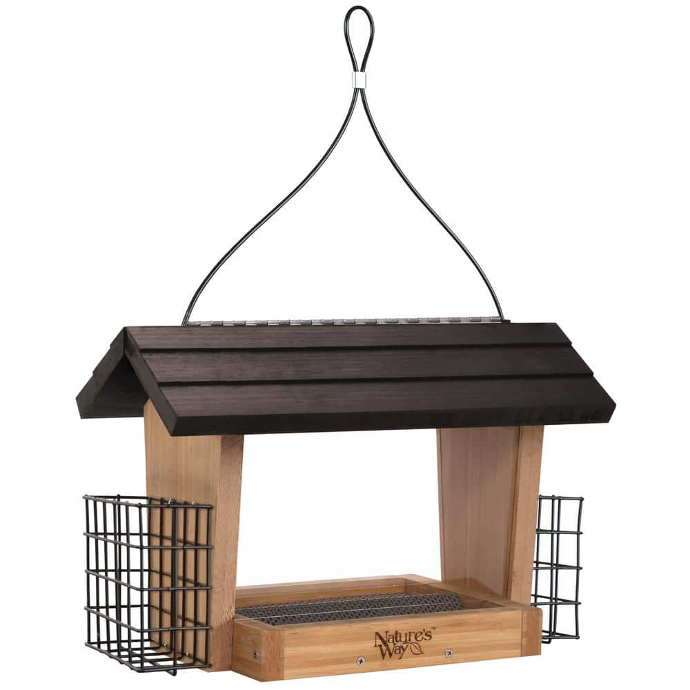 Nature's Way 6 qt. Bamboo Hopper Bird Feeder with Suet BWF19 - The