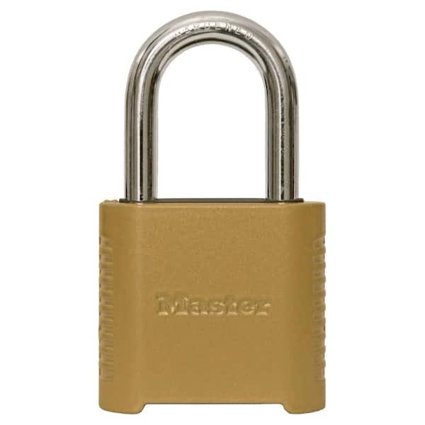 Outdoor Combination Lock, 1-1/2 in. Shackle, Resettable