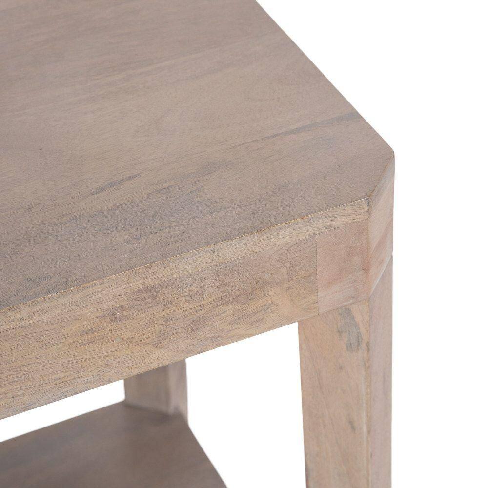 Talcott 22 in. Natural Rectangle Solid Wood End Table - thumbnail 6