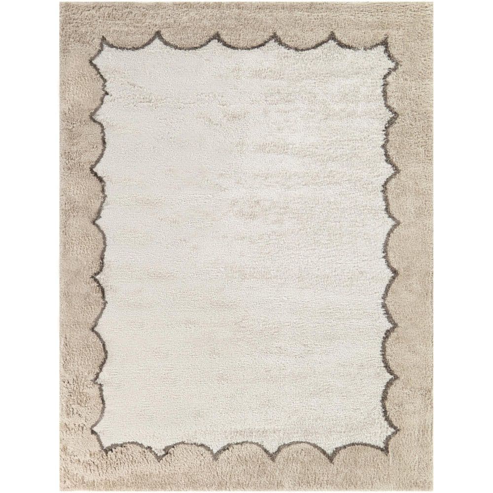 UPC 017411234986 product image for Callahan Taupe 5 ft. 3 in. x 7 ft. Border Area Rug | upcitemdb.com