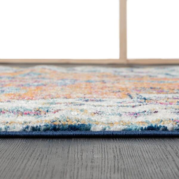 Turkish Rug - LV Inspired Center Rug - 4 By 6ft - Multicolor