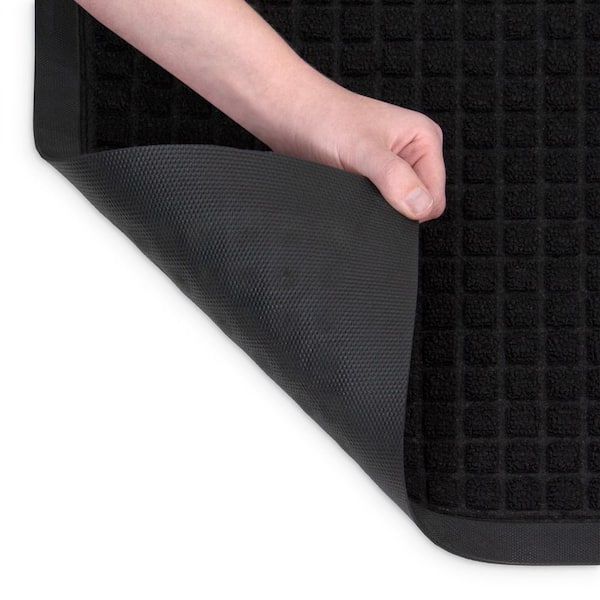 TrafficMaster Embossed Black 18 in. x 30 in. Non-Slip Outdoor Door