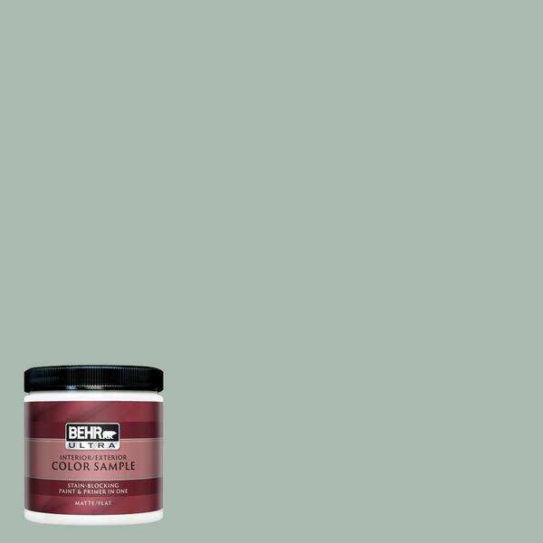 BEHR ULTRA 8 oz. #UL220-14 Zen Matte Interior/Exterior Paint and Primer in One Sample