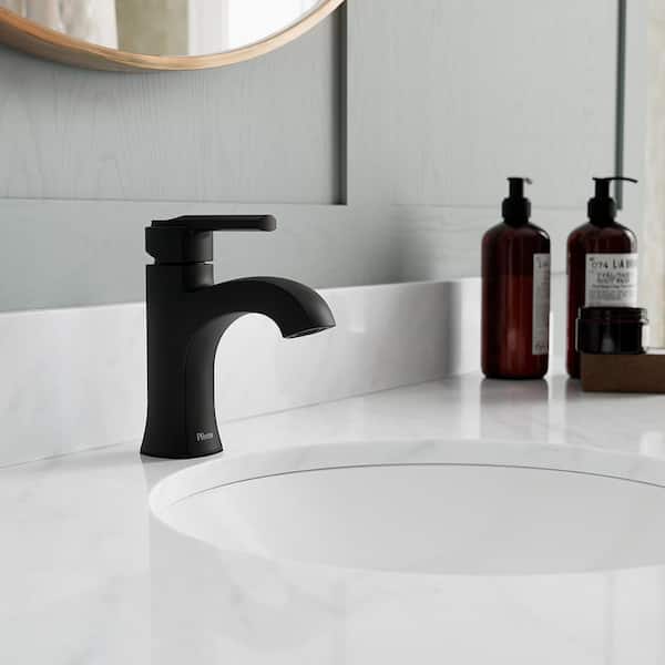 Vaneri 4 in. Centerset Single Control Bathroom Faucet in Spot Defense Matte Black