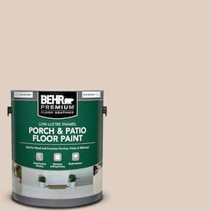 1 gal. #PWN-73 Winsome Beige Low-Lustre Enamel Interior/Exterior Porch and Patio Floor Paint