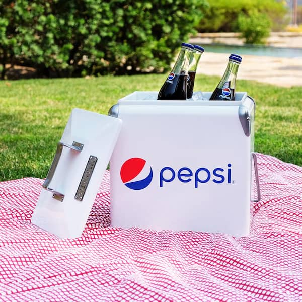 PERMASTEEL PS-205-14PE-WT 14 Quart Portable Picnic Cooler, White