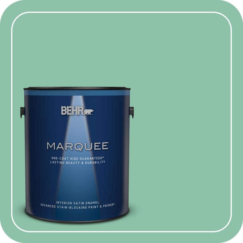 1 gal. Home Decorators Collection #HDC-WR14-8 Spearmint Frosting Satin Enamel Interior Paint & Primer price history on PriceWatchPro