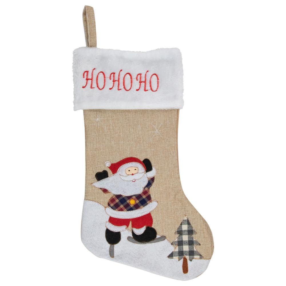 19 in. Beige Polyester Christmas Stocking price history on PriceWatchPro