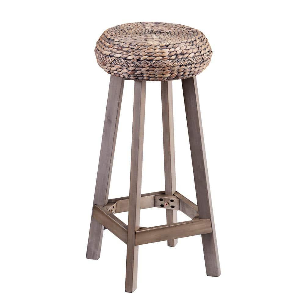 round wicker bar stools